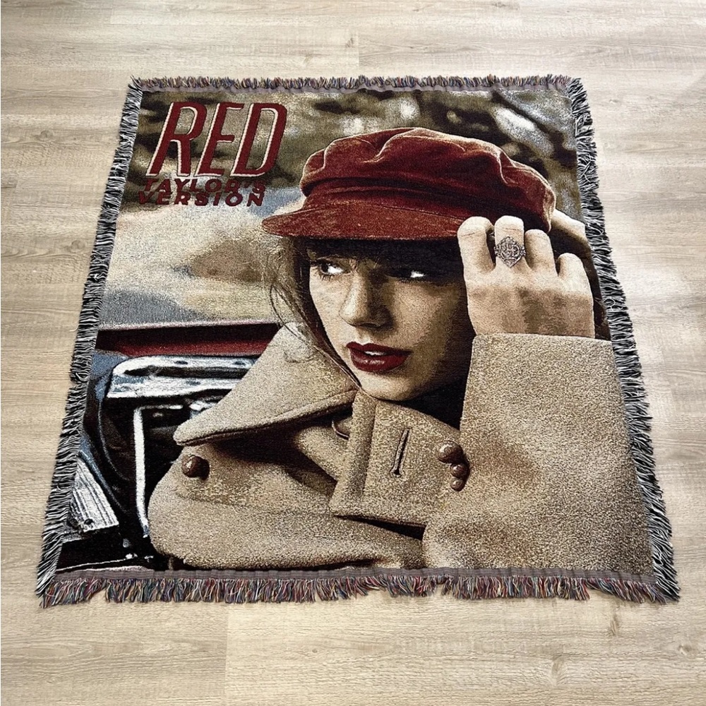 Red (Taylor’s Version) Album Cover Woven Blanket